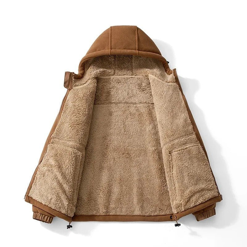 Fleece - Lined Hoodie Jacket - Harren Cole