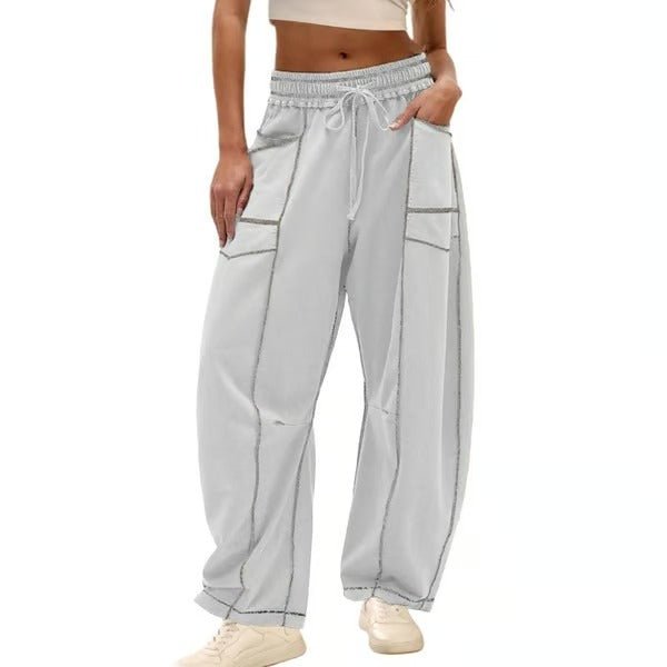 Gemütliche Lounge - Sweatpants mit weitem Bein und Taschen - Livezo