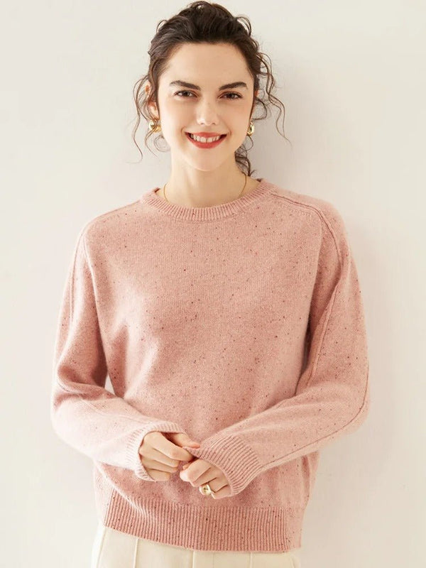 Gemütlicher Bunter Wollpullover mit Punkten - Livezo