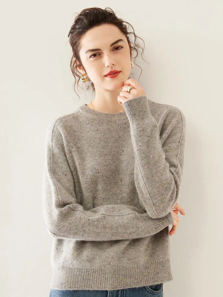 Gemütlicher Bunter Wollpullover mit Punkten - Livezo