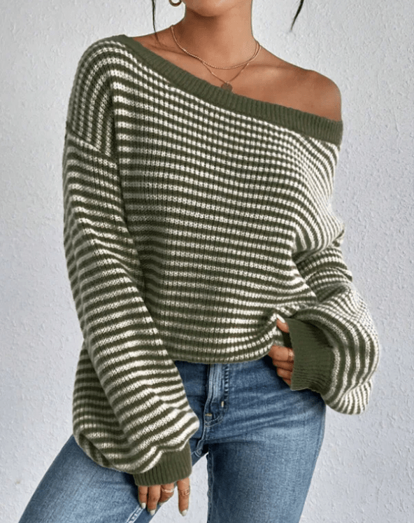 Gemütlicher grob gestrickter Pullover für den Herbst Layers - Livezo