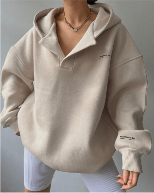 Gemütlicher Hoodie mit geradem Schnitt für Damen - Livezo