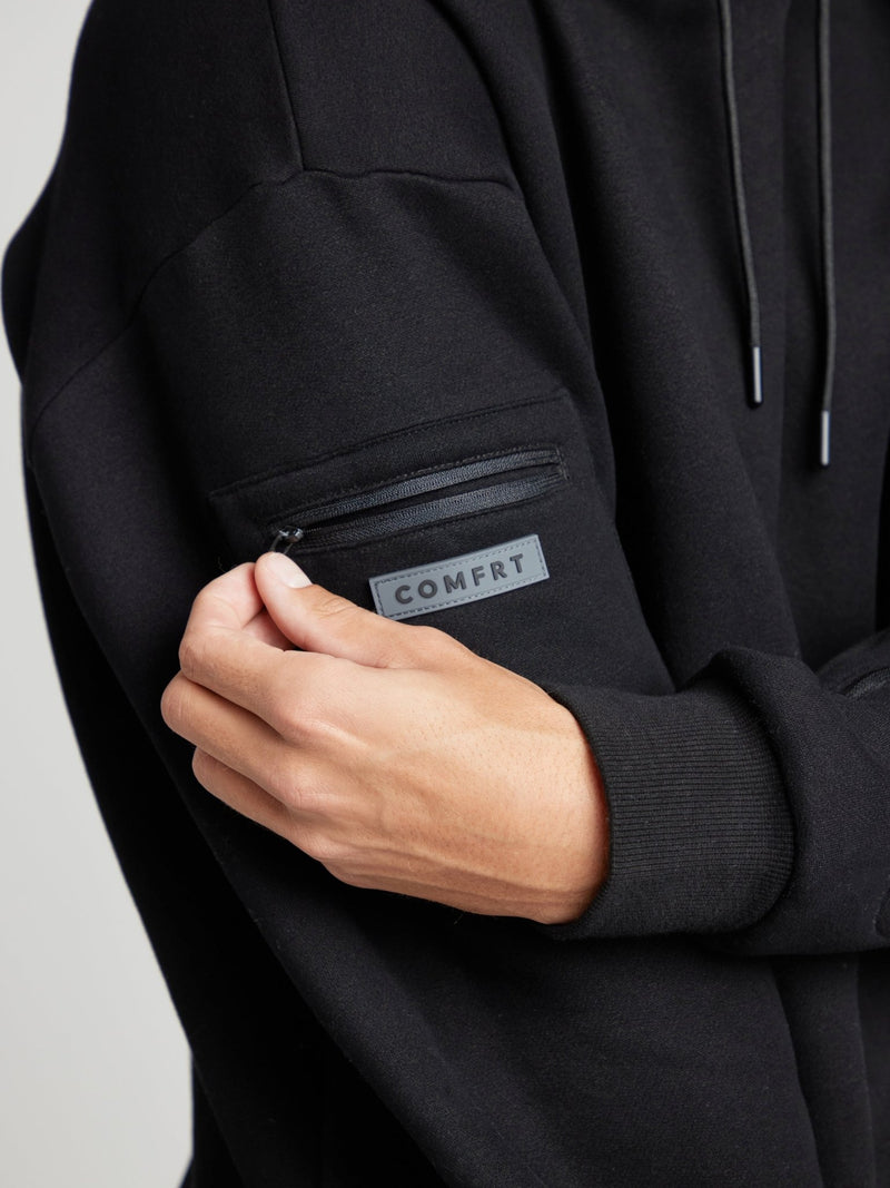 Gemütlicher Reisekapuzenpullover mit Flugzeugmodus - Grafik - Livezo