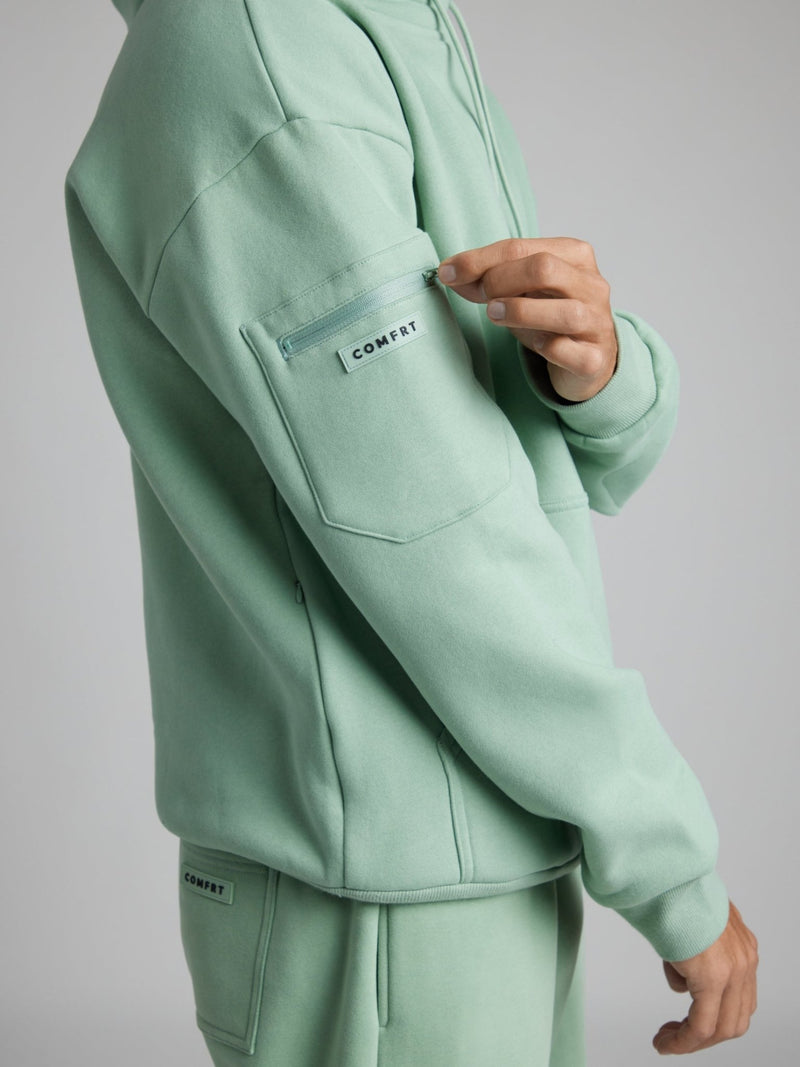 Gemütlicher Reisekapuzenpullover mit Flugzeugmodus - Grafik - Livezo