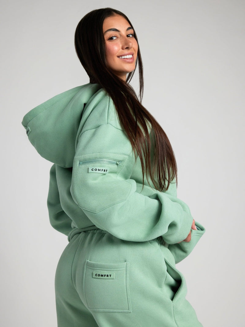 Gemütlicher Reisekapuzenpullover mit Flugzeugmodus - Grafik - Livezo