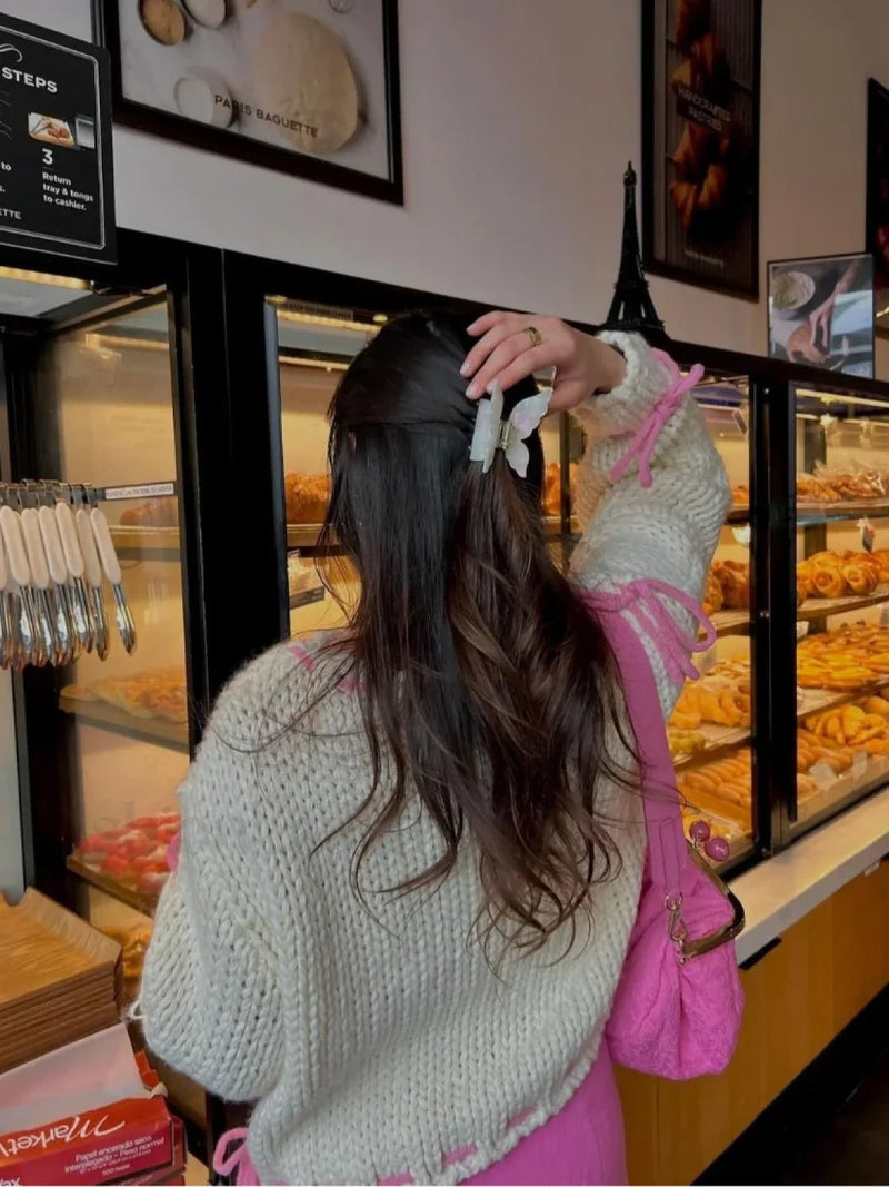 Gemütlicher Strickpullover mit Kontrastdetail - Livezo