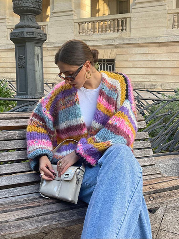 Gemütlicher Strukturstrickpullover mit Akzentdetails - Livezo