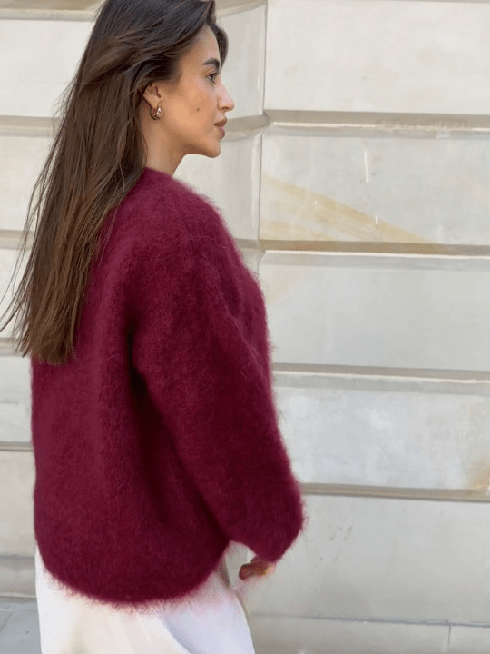 Gemütlicher weicher Mohair - Strickpullover - Livezo