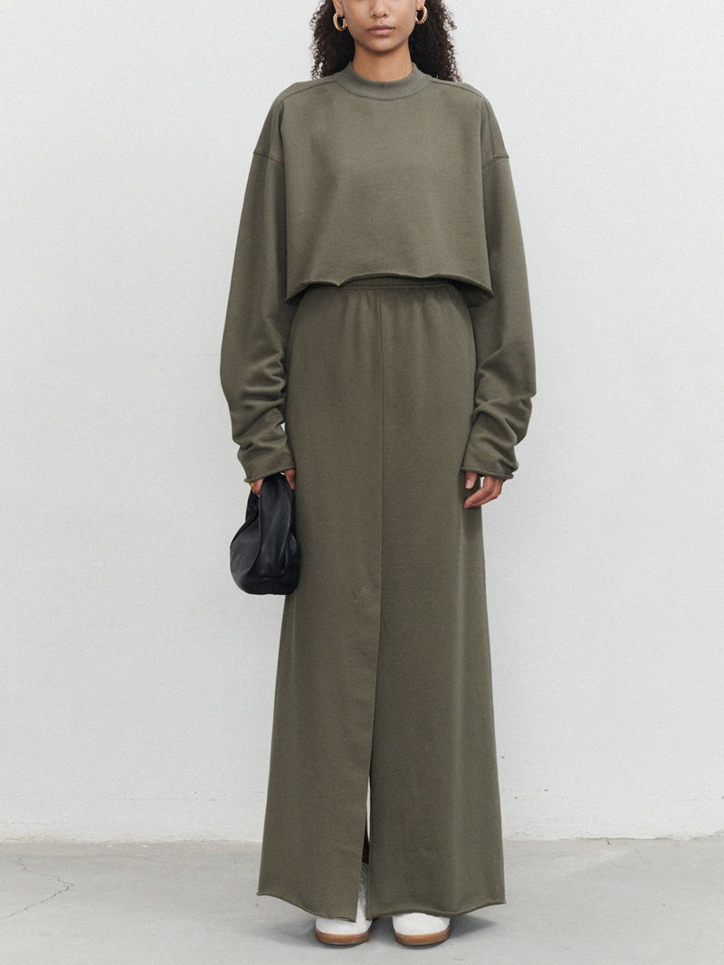 Gemütliches Kurz geschnittenes Sweatshirt für lässigen schicken Stil - Livezo