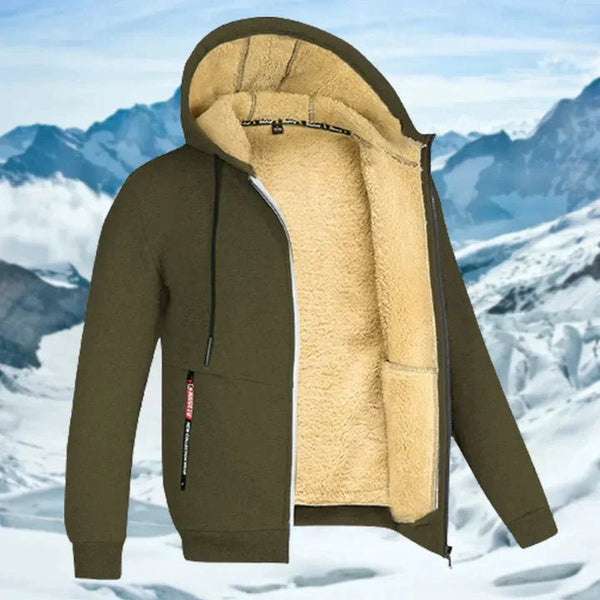 Gerben - Herren Winterjacke mit Kapuze und Fleece - Livezo