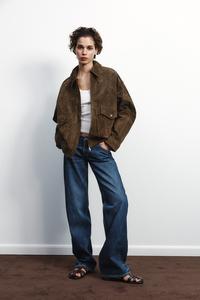 Klassische Veloursleder - Bomberjacke - Livezo