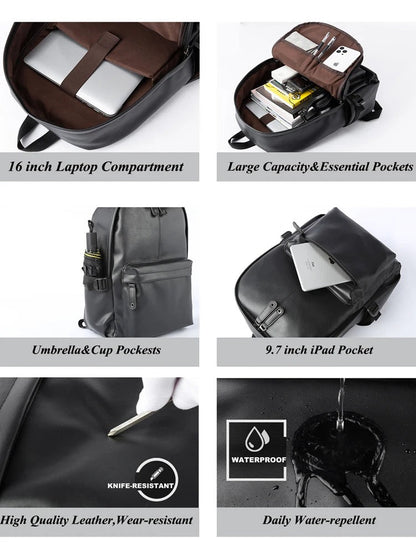 Leather Backpack for Work & Travel - Harren Cole