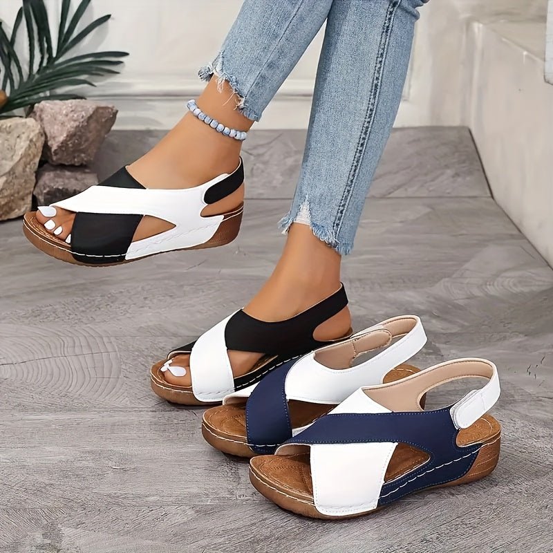 Leichte Keilabsatz - Sandalen für Damen - Livezo