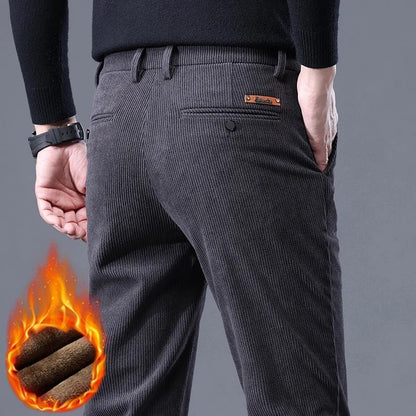 Lined Corduroy Pants for Cold Weather - Harren Cole