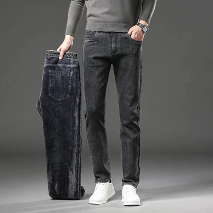 Lined Winter Jeans for Men Maximum Comfort Warm Denim Pants - Harren Cole