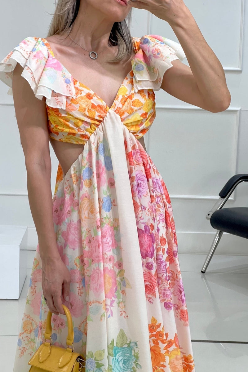 Linne – Sommerkleid mit Blumenmuster - Livezo