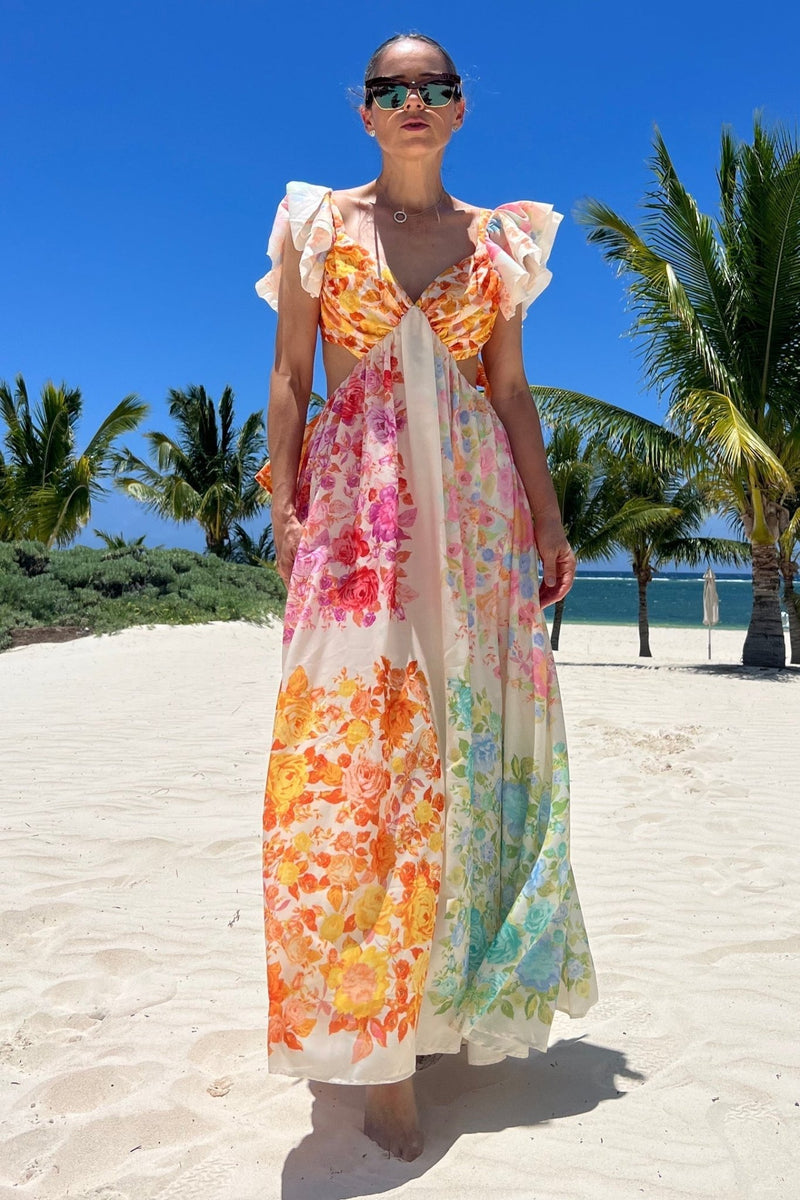 Linne – Sommerkleid mit Blumenmuster - Livezo