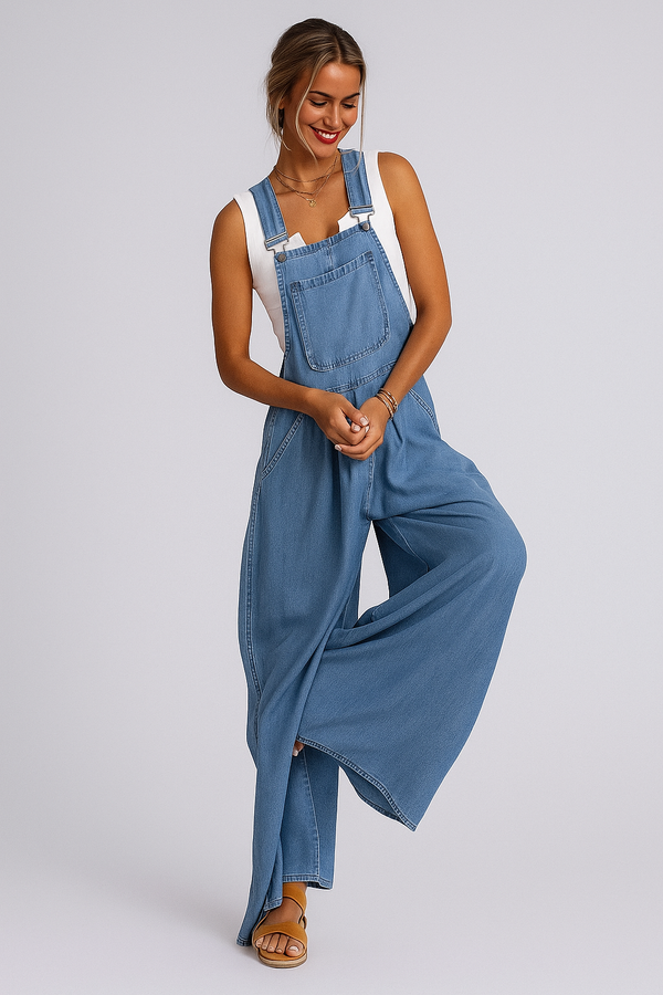 Yvette - Denim-Overall