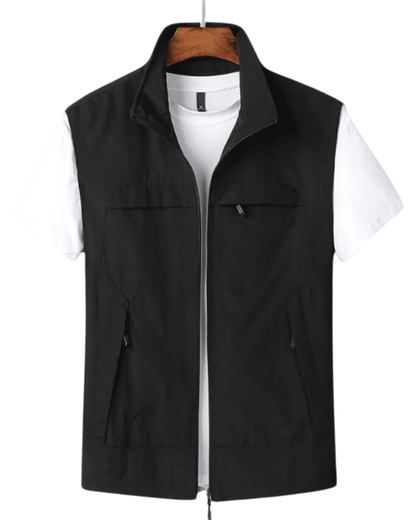 Longline Open Front Ribbed Trim Cardigan - Harren Cole