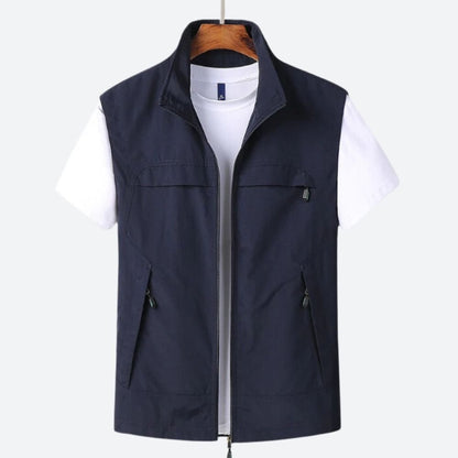 Longline Open Front Ribbed Trim Cardigan - Harren Cole