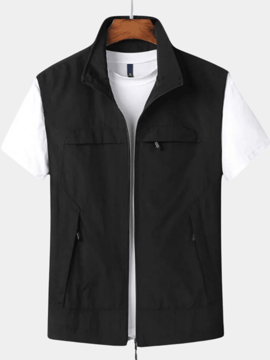 Longline Open Front Ribbed Trim Cardigan - Harren Cole