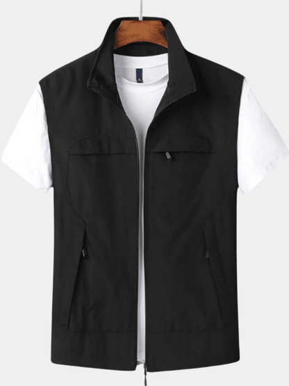 Longline Open Front Ribbed Trim Cardigan - Harren Cole