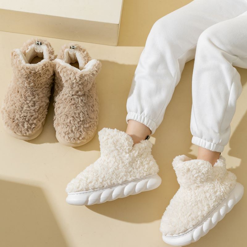 Luise - Ultra - weiche Fleece - Pantoffeln für warme Füße - Livezo