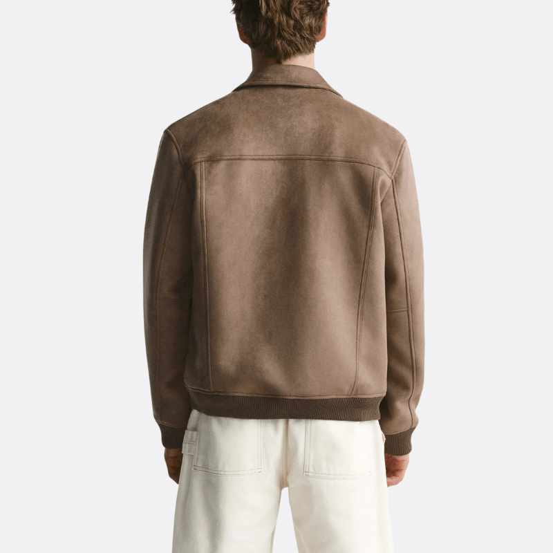 Men’s Biker Style Suede Jacket - Harren Cole