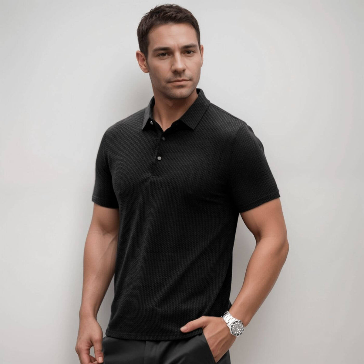 Men's Breathable Moisture-Wicking Polo Shirt - Harren Cole