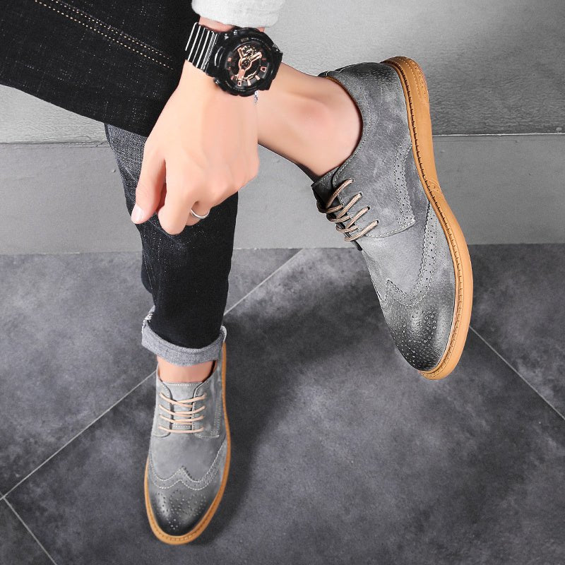 Men's Breathable Oxford Lace - Up Casual and Business Shoes - Harren Cole