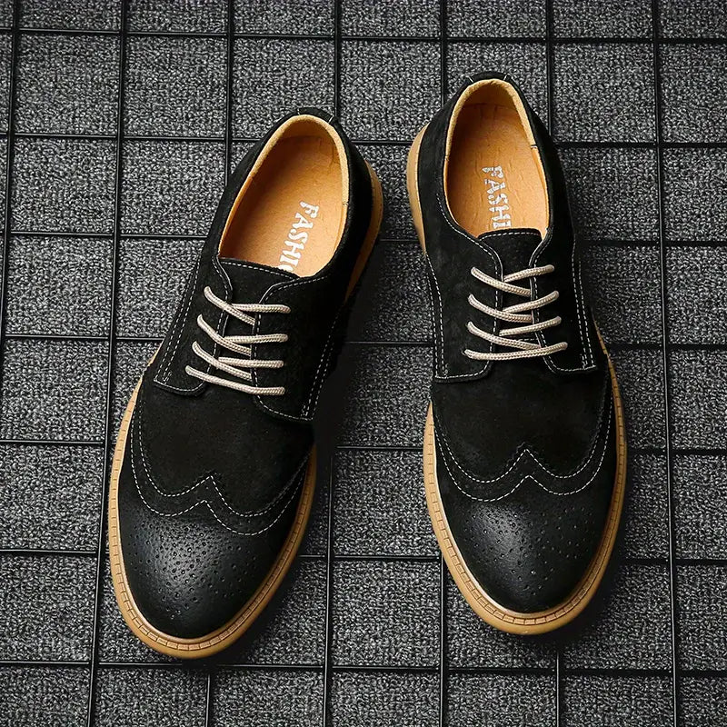 Men's Breathable Oxford Lace - Up Casual and Business Shoes - Harren Cole