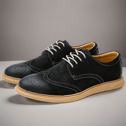 Men's Breathable Oxford Lace - Up Casual and Business Shoes - Harren Cole