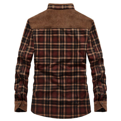 Men's Checked Shirt with Sherpa Lining - Harren Cole