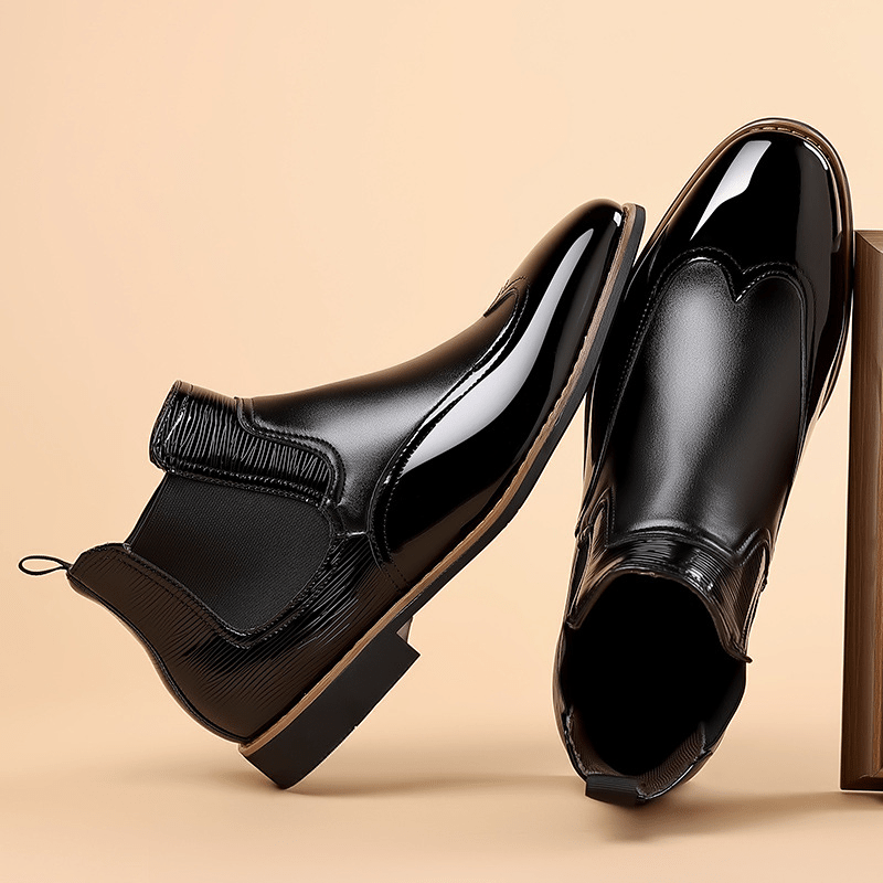 Men's Classic Chelsea Boots With Elastic Sides - Harren Cole