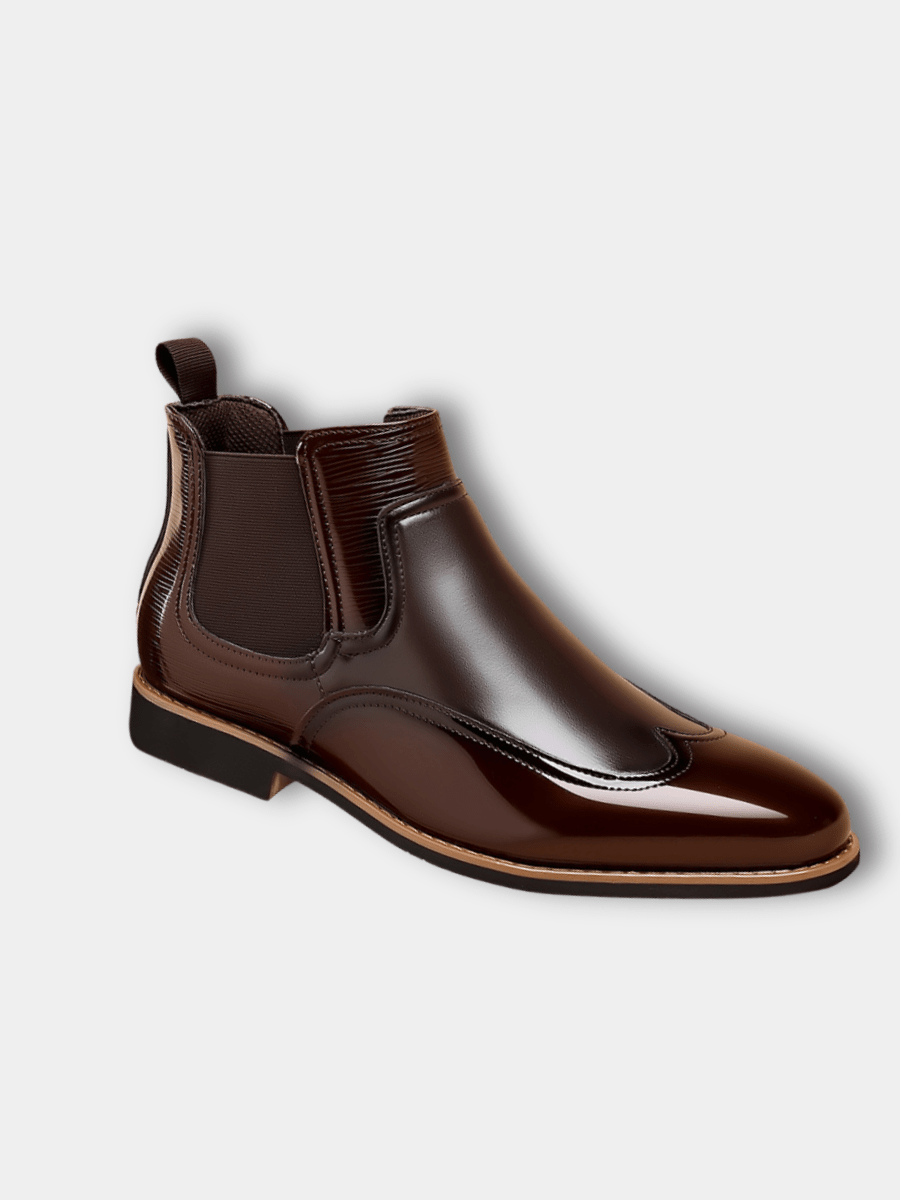 Men's Classic Chelsea Boots With Elastic Sides - Harren Cole