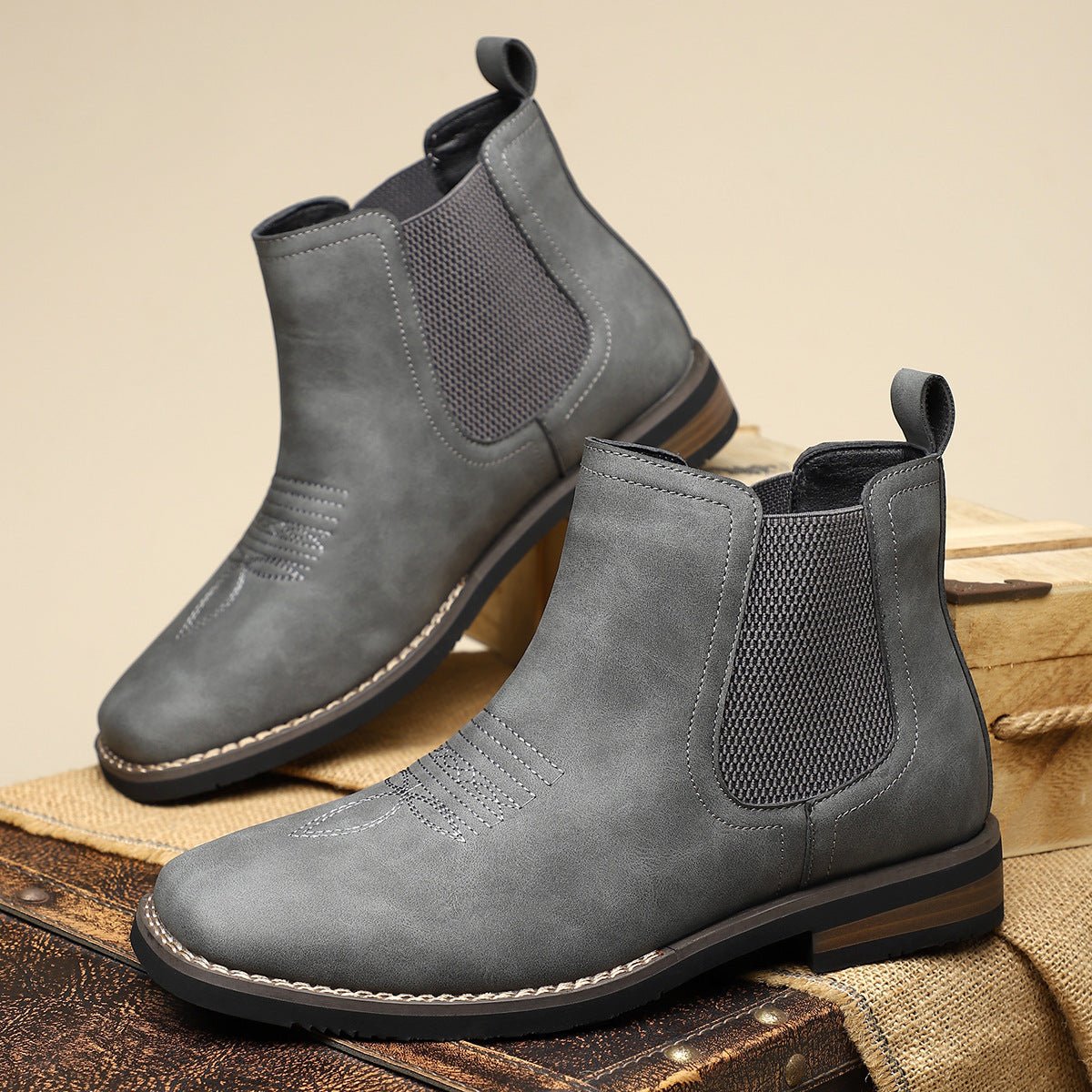 Men's Classic Leather Boots - Harren Cole