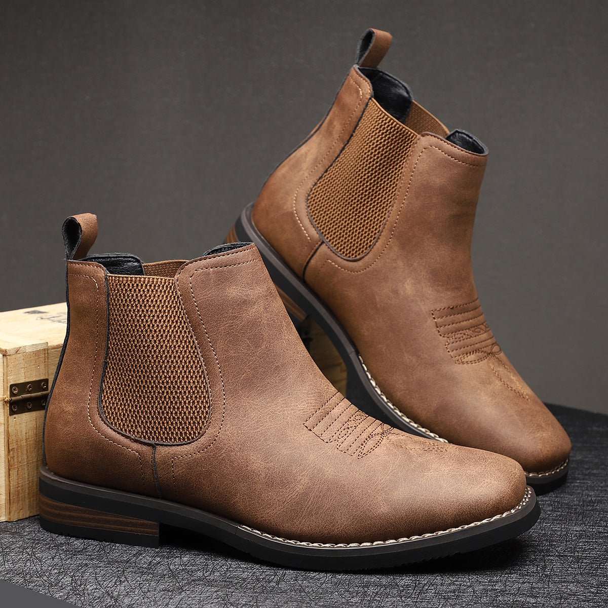 Men's Classic Leather Boots - Harren Cole