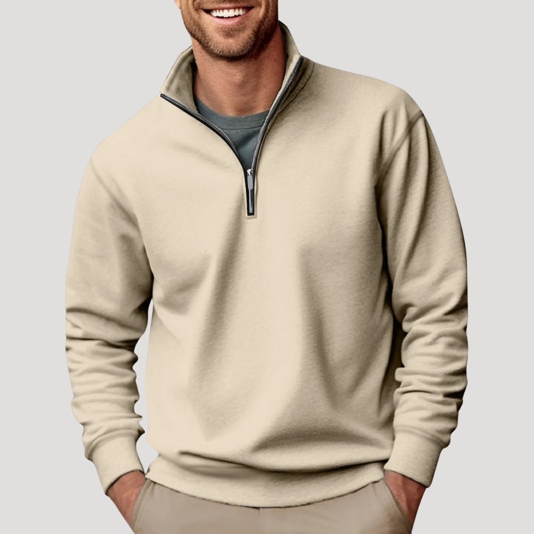 Men's Classic Quarter-Zip Sweater - Harren Cole