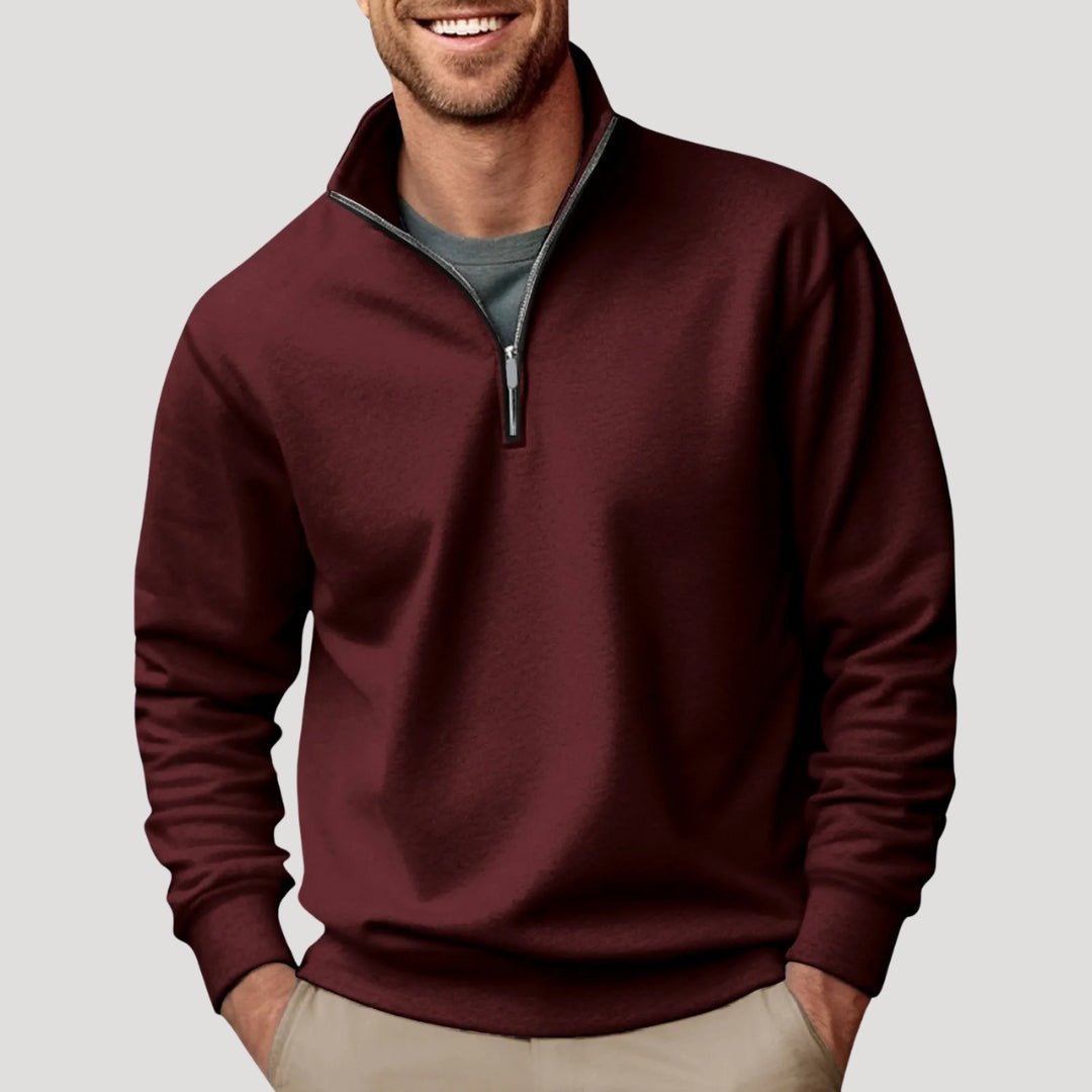 Men's Classic Quarter-Zip Sweater - Harren Cole