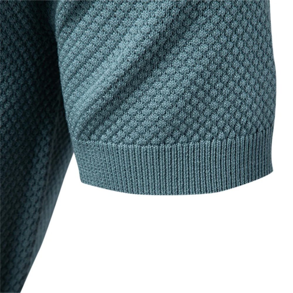 Men's Elegant Knit Polo Shirt - Harren Cole