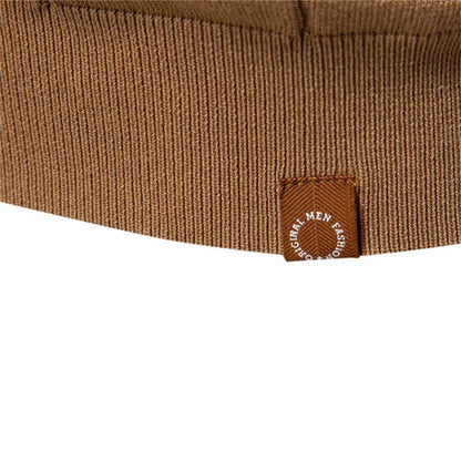 Men's Knitted Polo Shirt with Zipper Collar - Harren Cole