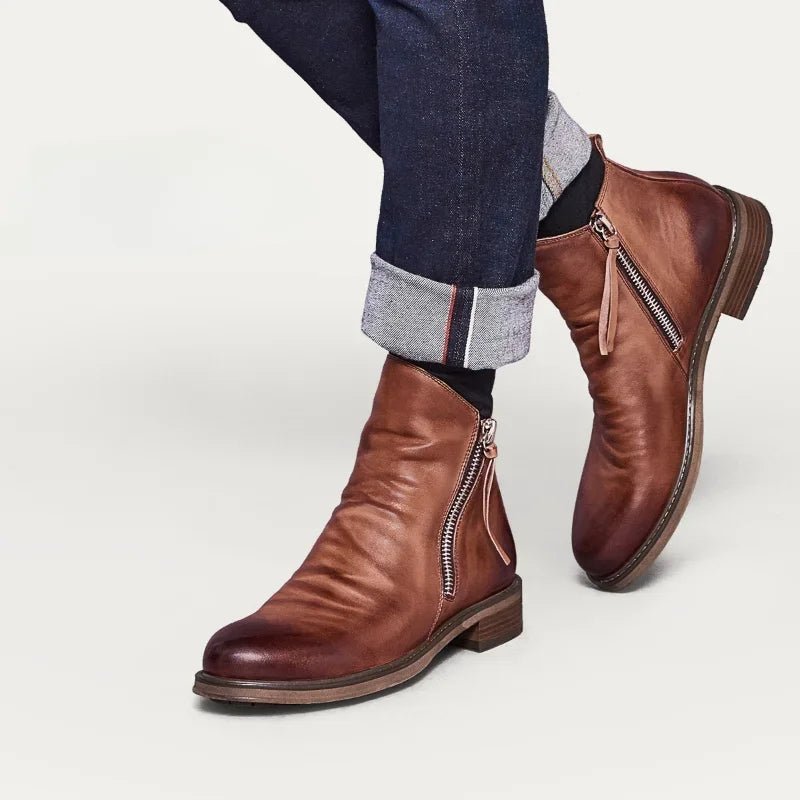 Men's Leather Boots Classic Everyday Style - Harren Cole