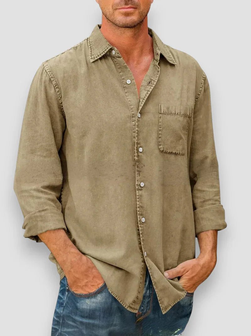 Men’s Long Sleeve Casual Shirt - Harren Cole
