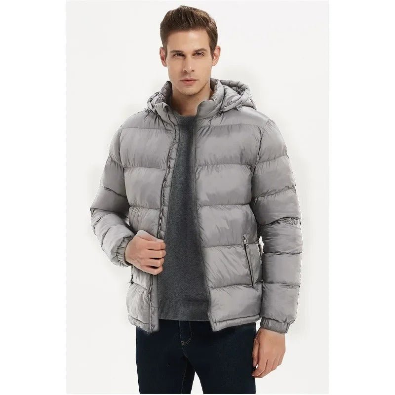 Men's Padded Hooded Jacket Winter Coat - Harren Cole