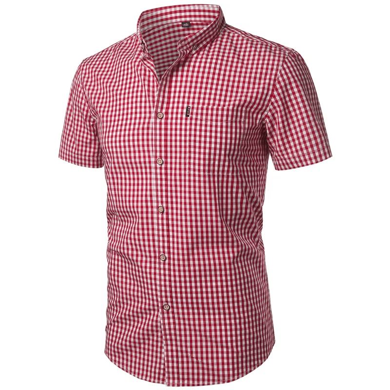 Men’s Short Sleeve Checkered Shirt - Harren Cole