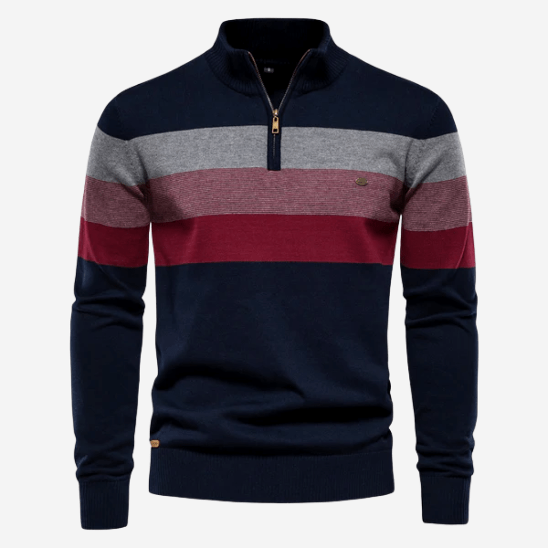 Men's Striped Knit Sweater - Harren Cole