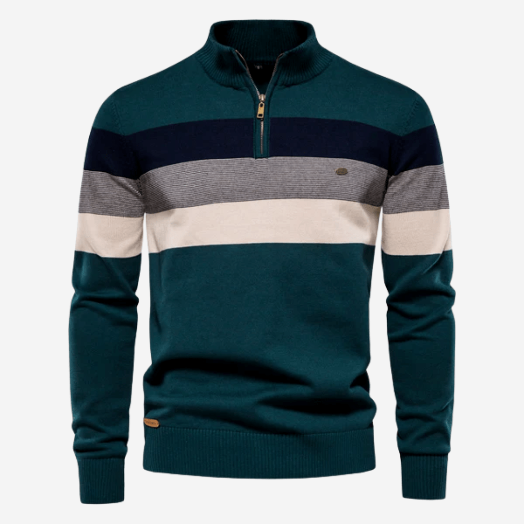 Men's Striped Knit Sweater - Harren Cole