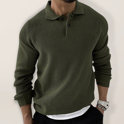 Men's Urban Slim Fit Knit Sweater with Shawl Collar - Harren Cole
