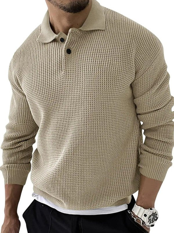Men's Urban Slim Fit Knit Sweater with Shawl Collar - Harren Cole