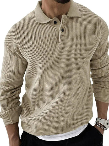 Men's Urban Slim Fit Knit Sweater with Shawl Collar - Harren Cole